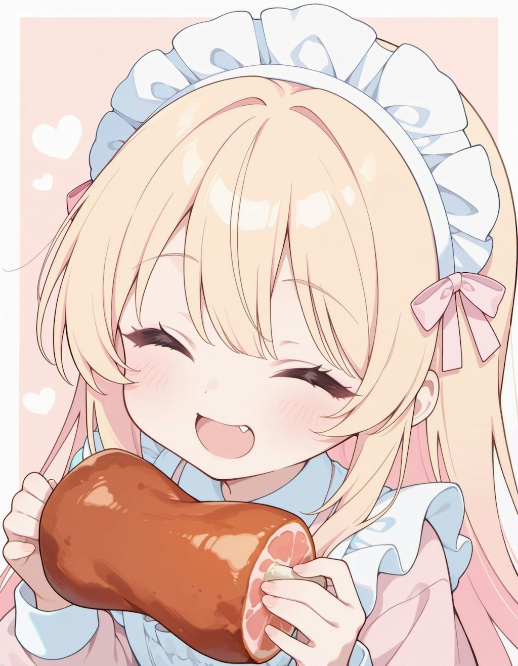 お肉うまうまメイドさん