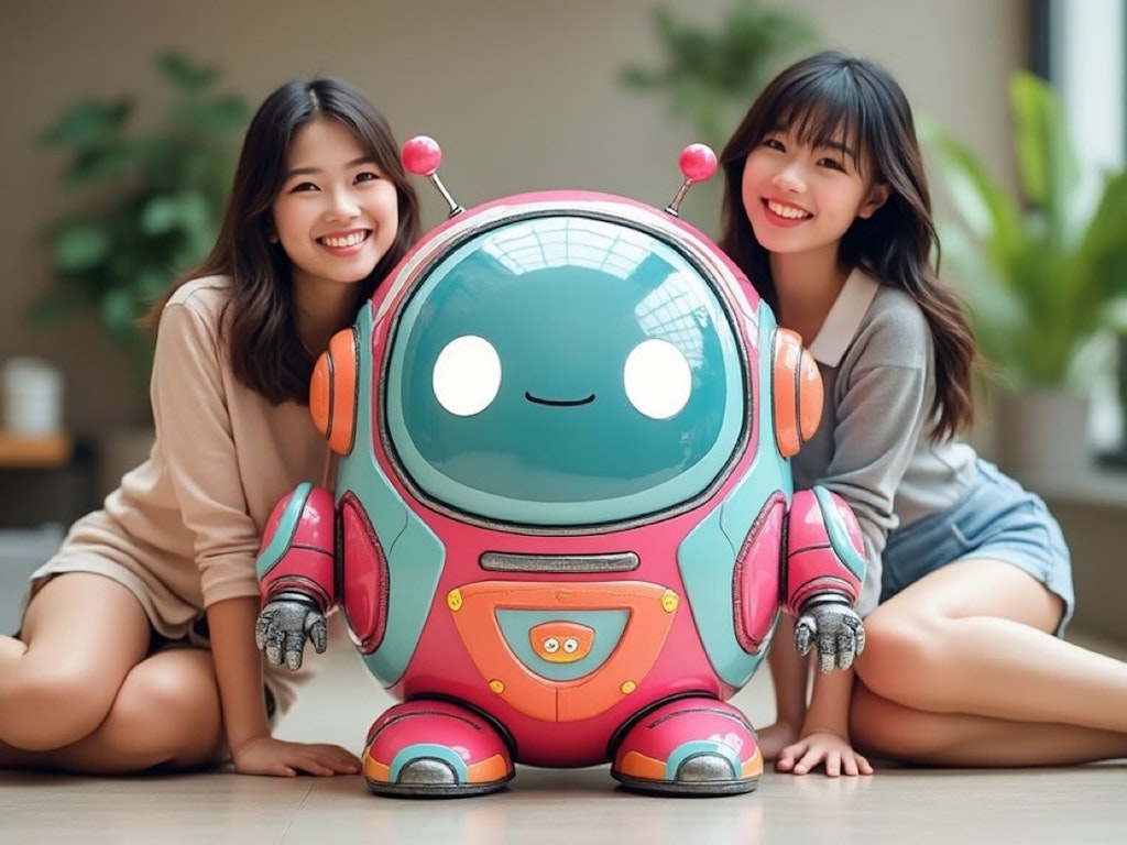 ロボットと女の子