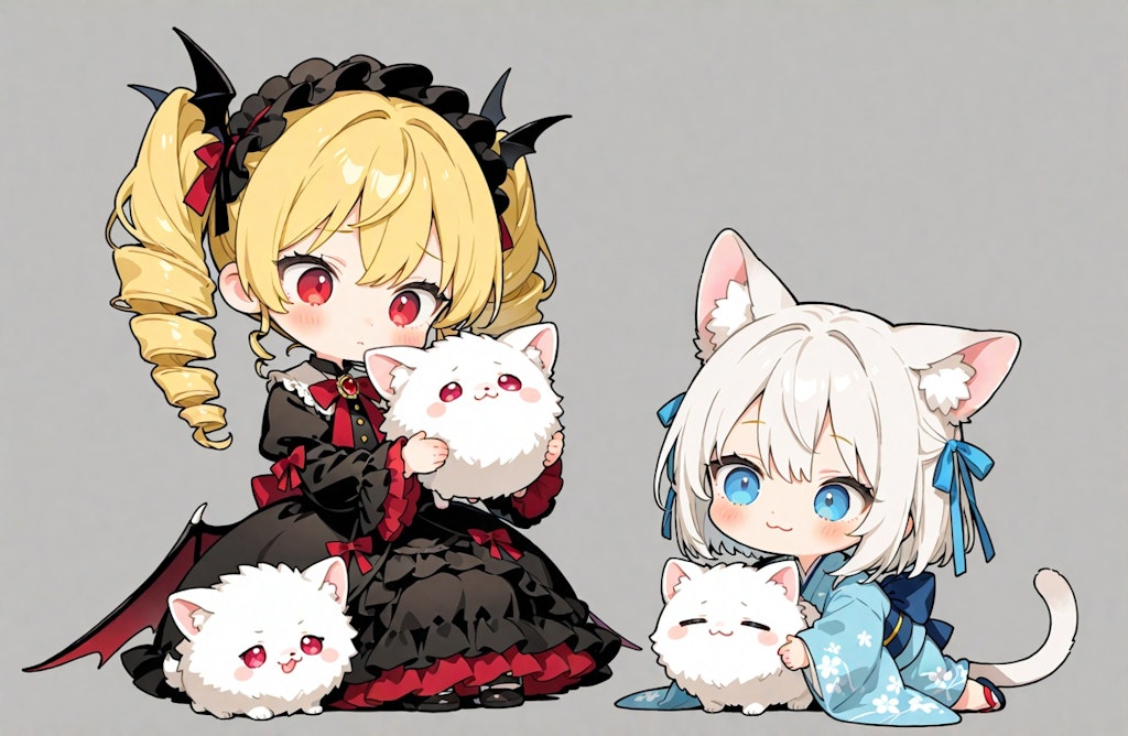 ナナシーとケモ神様 (うちの子ルーキーズ御礼 for 謎の海産物さん)