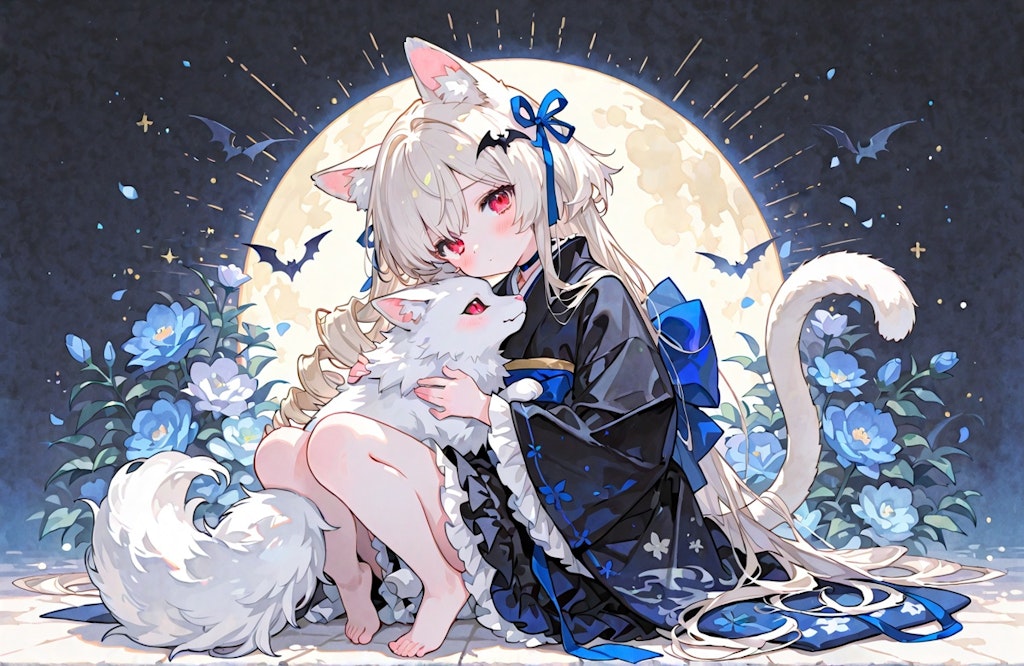 ナナシーとケモ神様 (うちの子ルーキーズ御礼 for 謎の海産物さん)