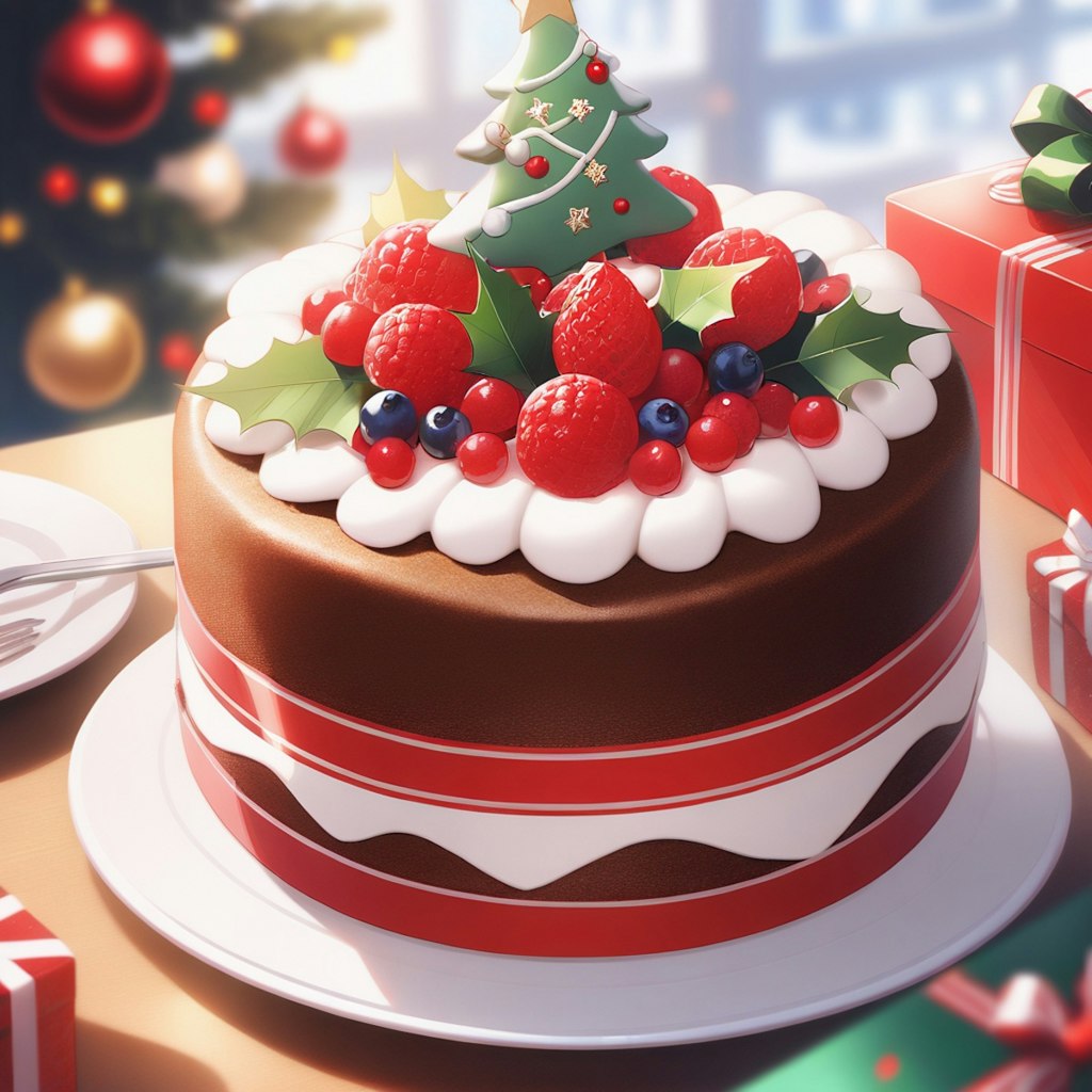 クリスマスケーキたべたひ…　241225