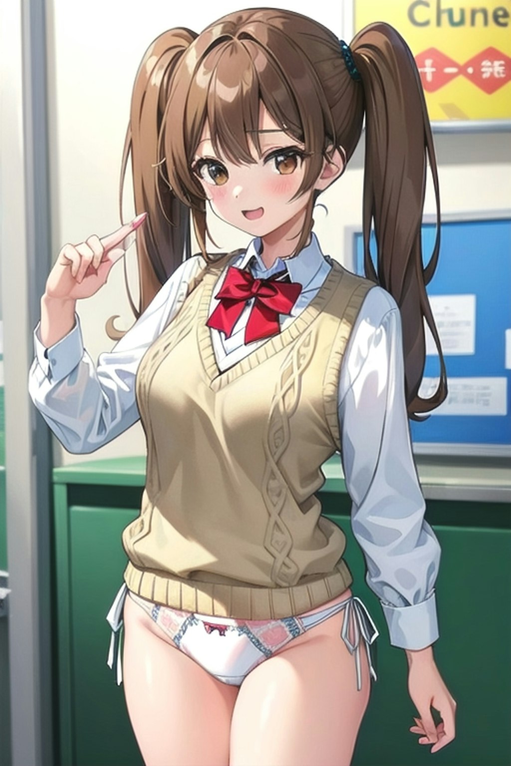 School twintails girl