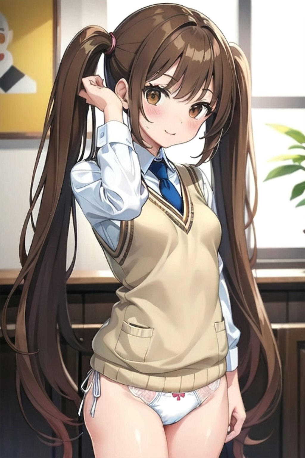 School twintails girl