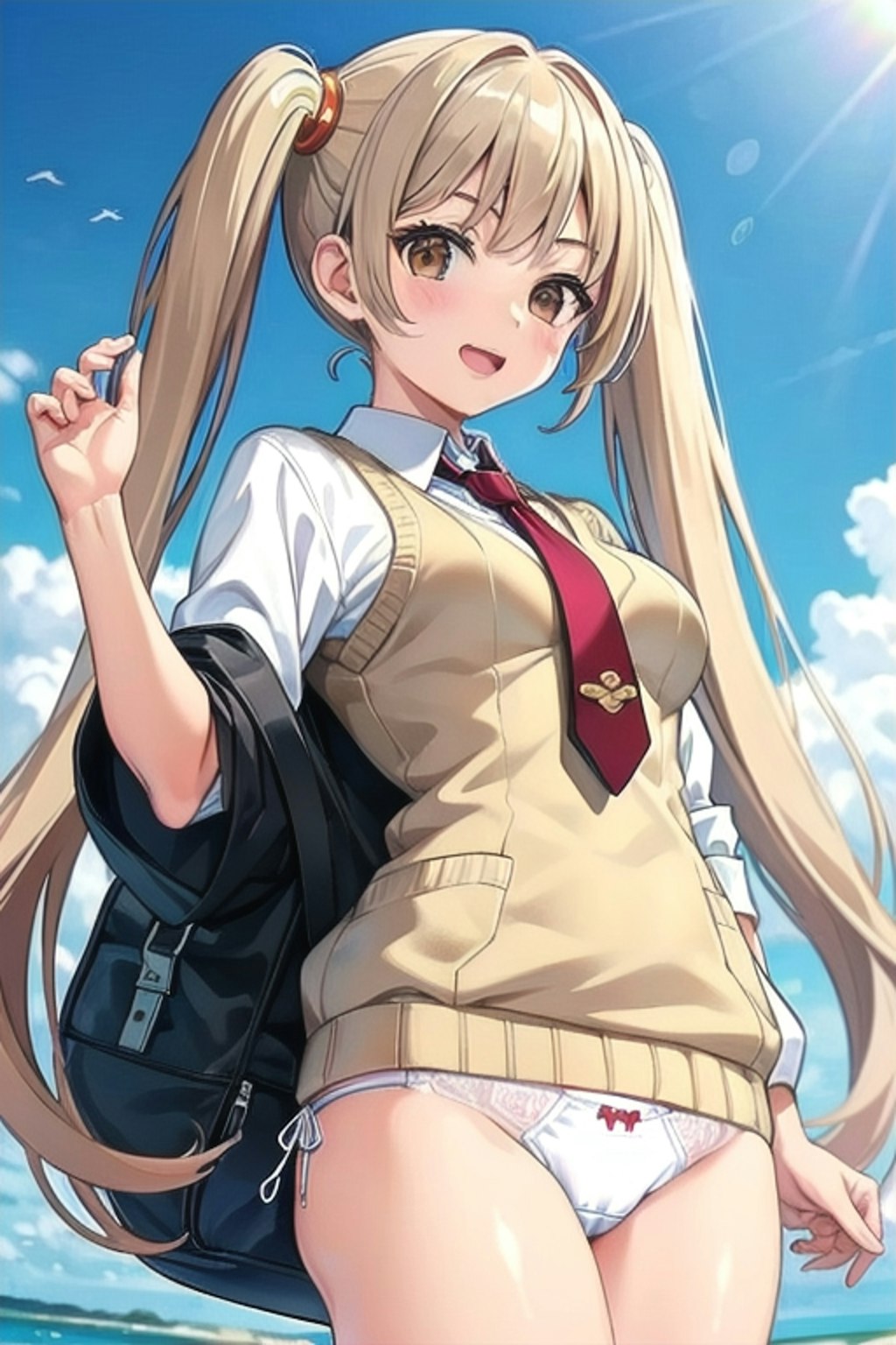 School twintails girl