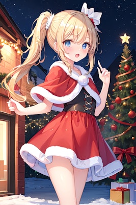 クリスマスの金髪少女3
