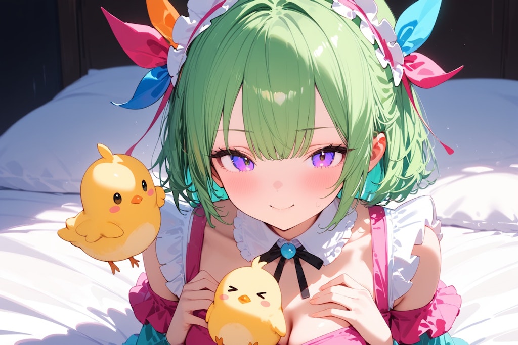 胸乗りひよこ