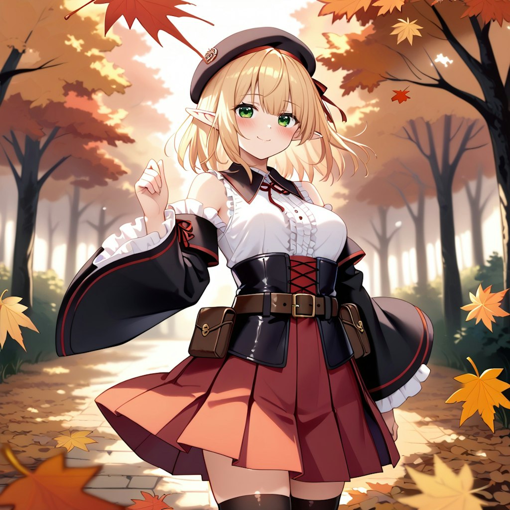 エルフちゃん・紅葉