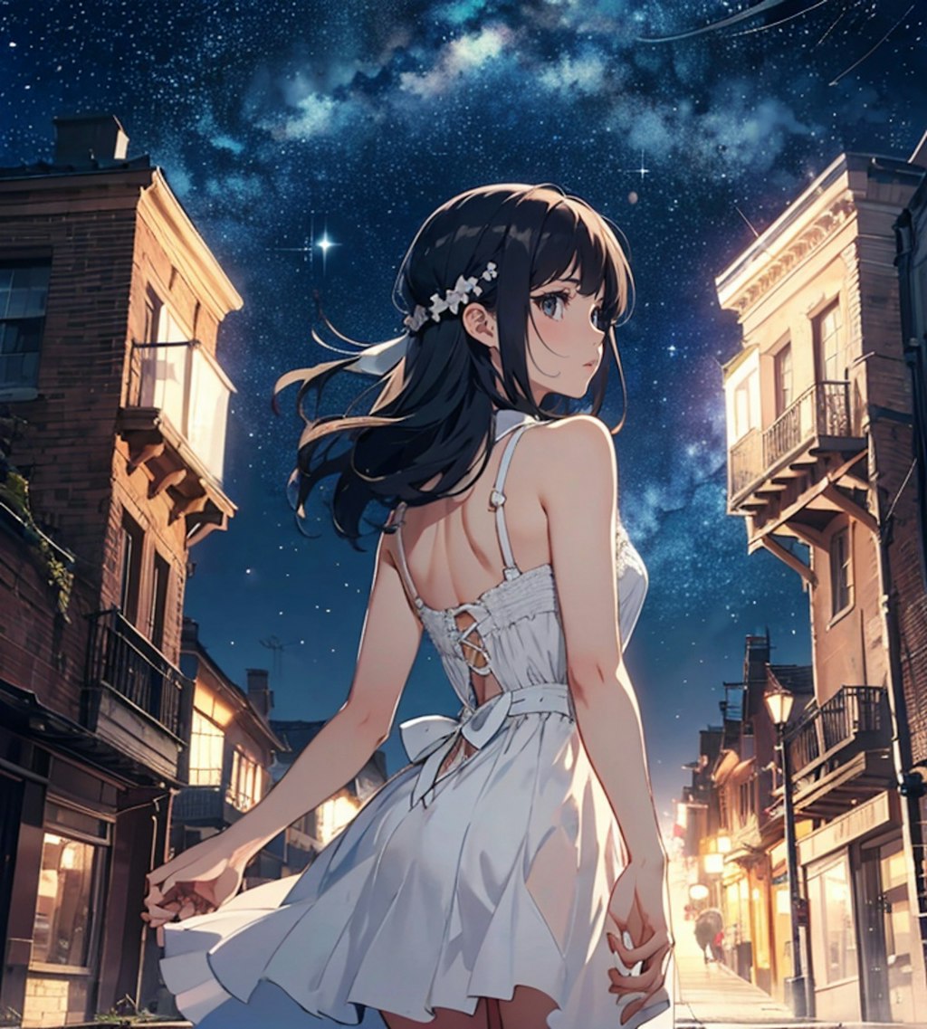 夜街と星と少女と