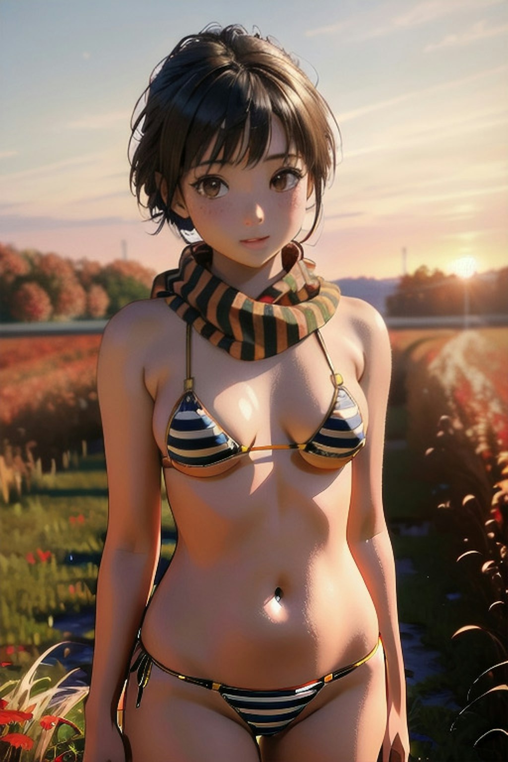 ビキニとマフラー👙🧣🍁🍂