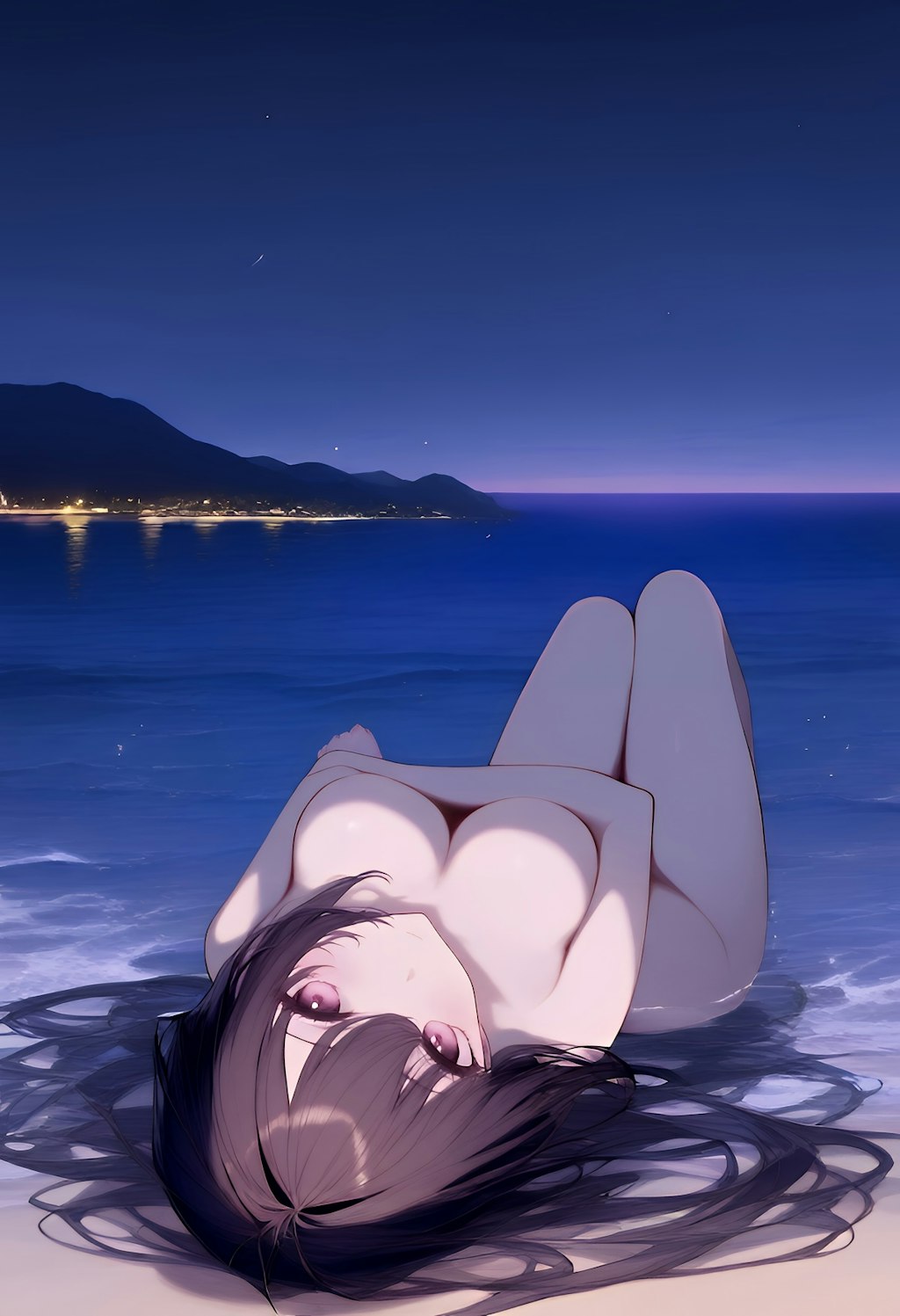 夜の海