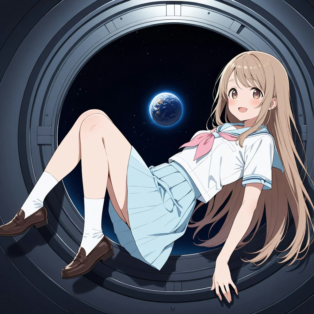今日は無重力の日なので、うちの子無重力体験！