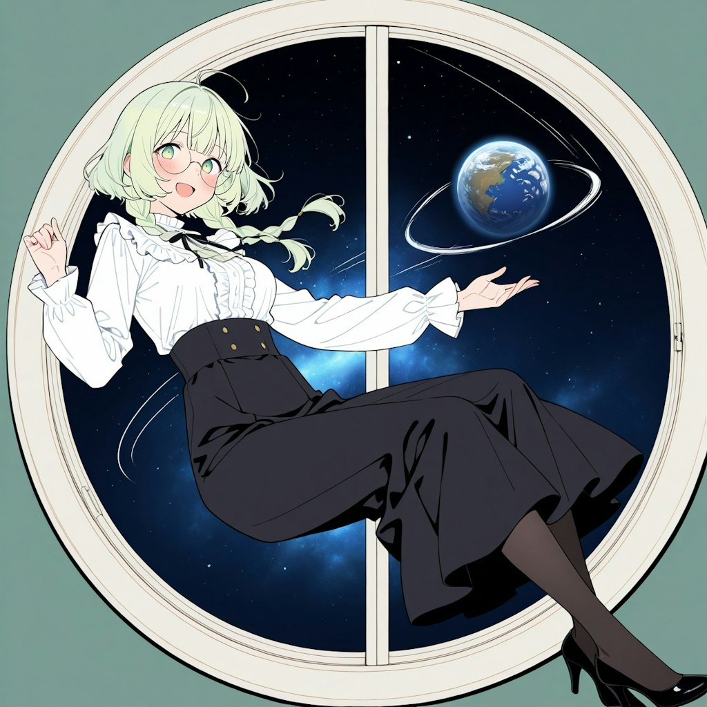今日は無重力の日なので、うちの子無重力体験！