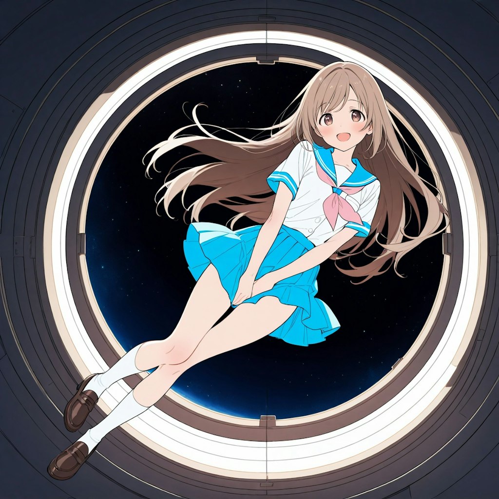 今日は無重力の日なので、うちの子無重力体験！