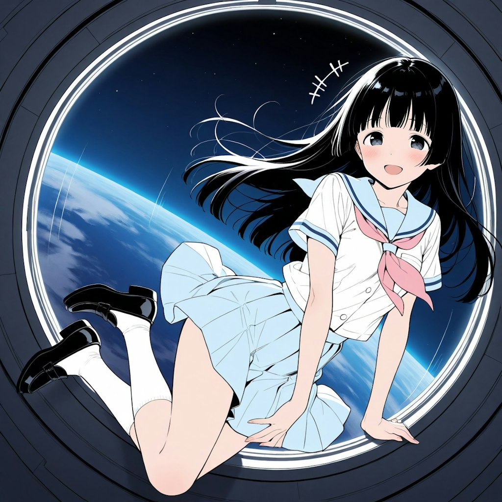 今日は無重力の日なので、うちの子無重力体験！