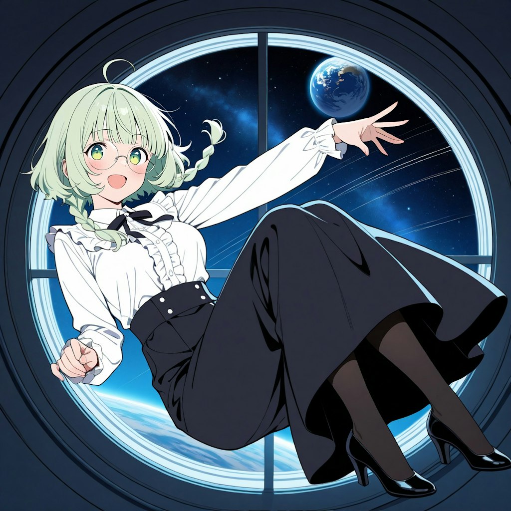 今日は無重力の日なので、うちの子無重力体験！
