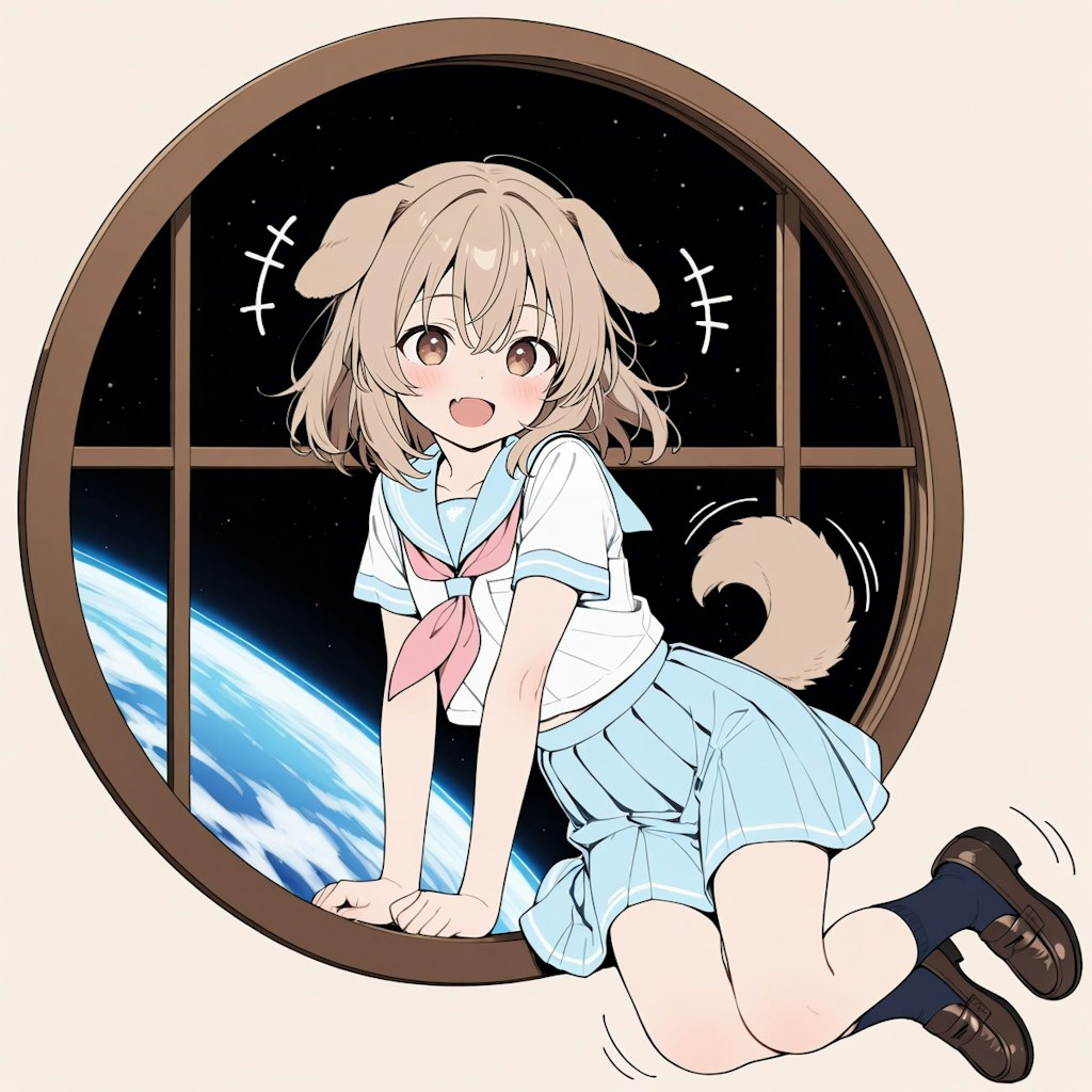 今日は無重力の日なので、うちの子無重力体験！