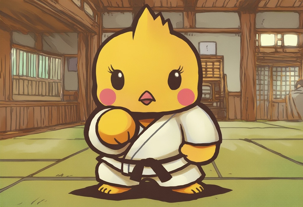 柔道部のひよこちゃん