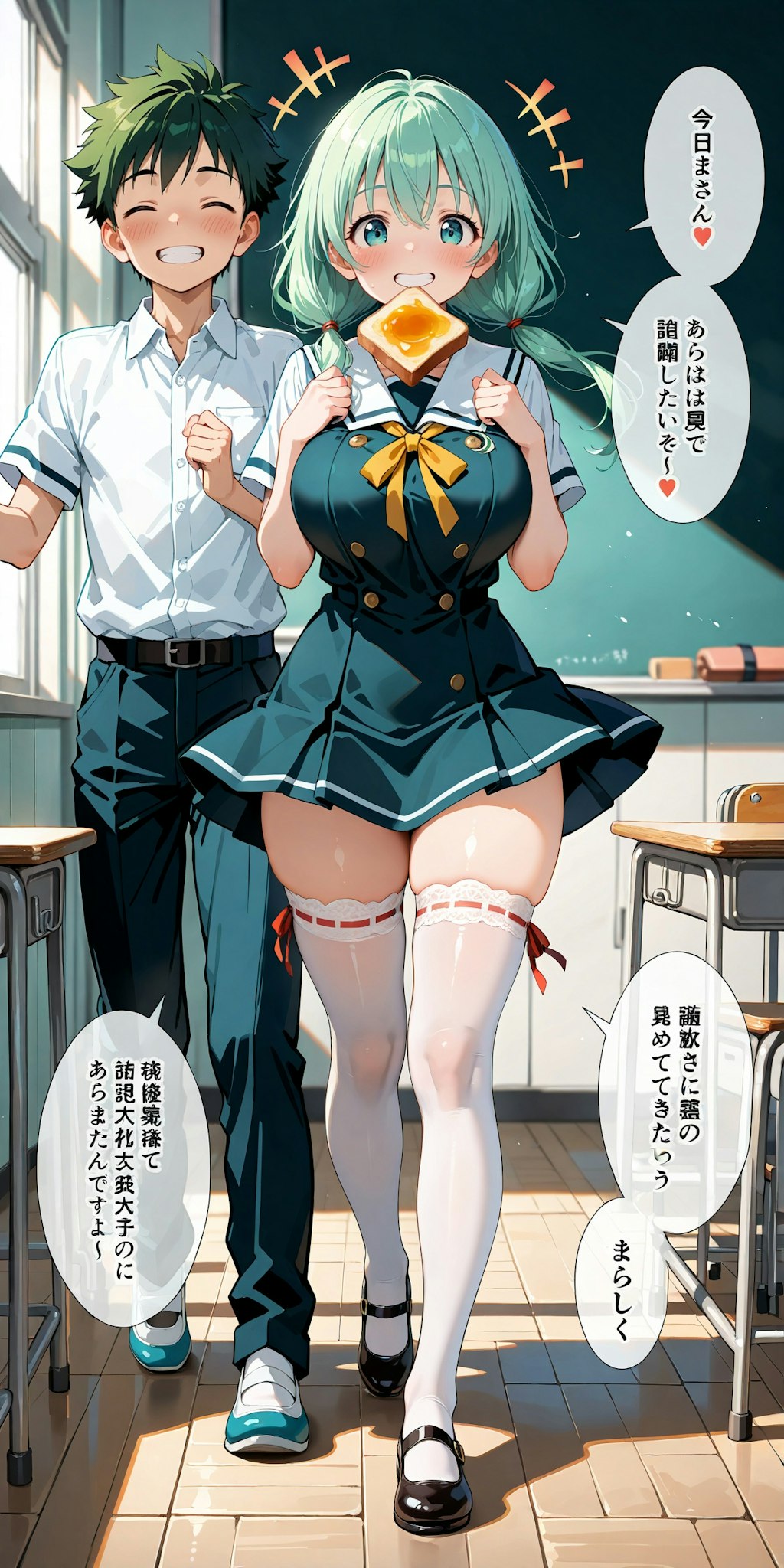 制服とニーハイ (Illustrious) 1