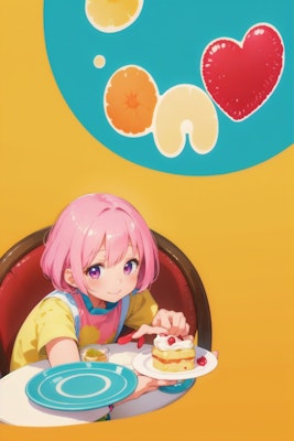 Girl eating dessert 2
