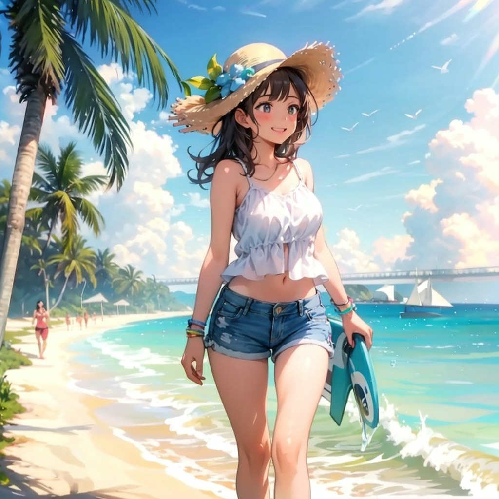 夏の海！