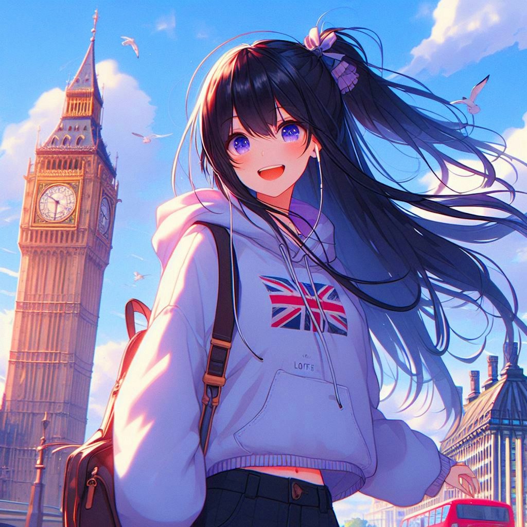 イギリス旅行でロンドン観光に行ってる、うちの子＊(12枚)