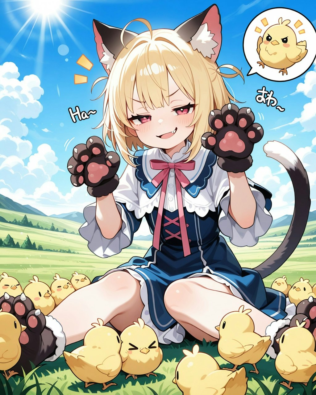 しゅりょうほんのうが目覚めてしまうねこ。
