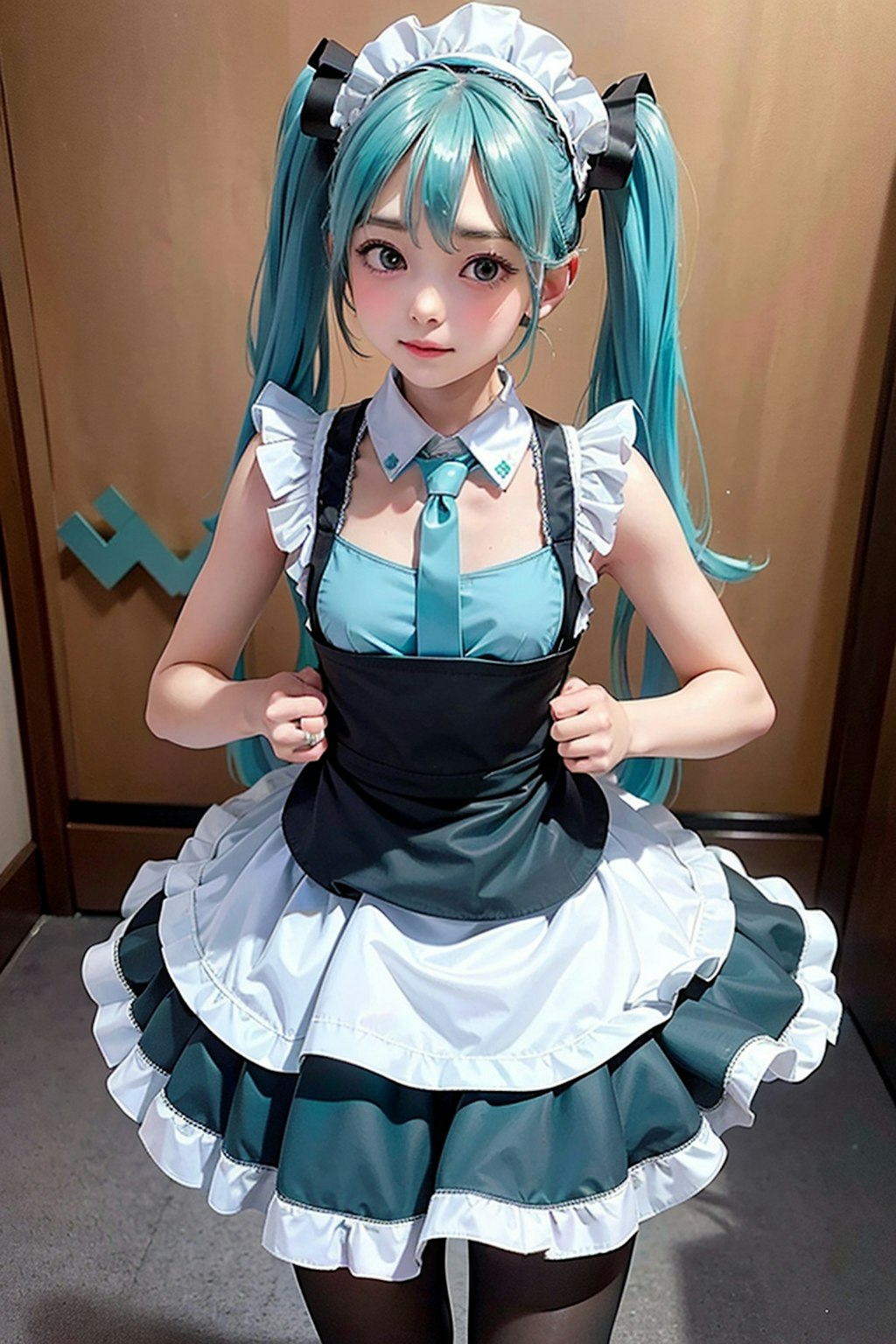 初音ミクです。011_メイド服