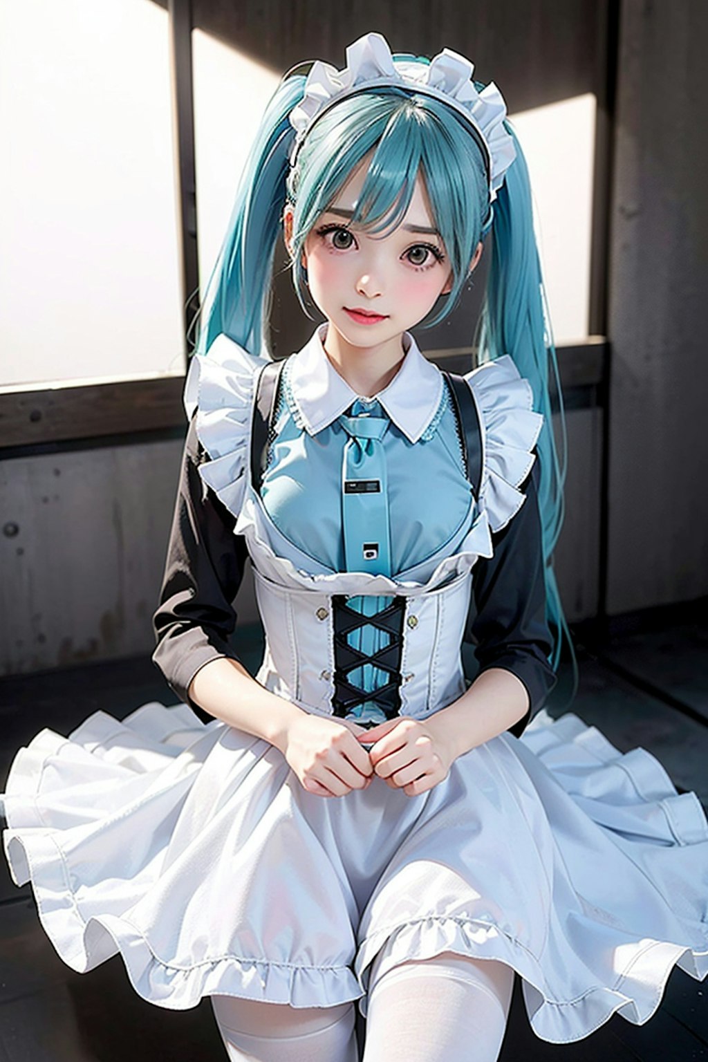 初音ミクです。011_メイド服