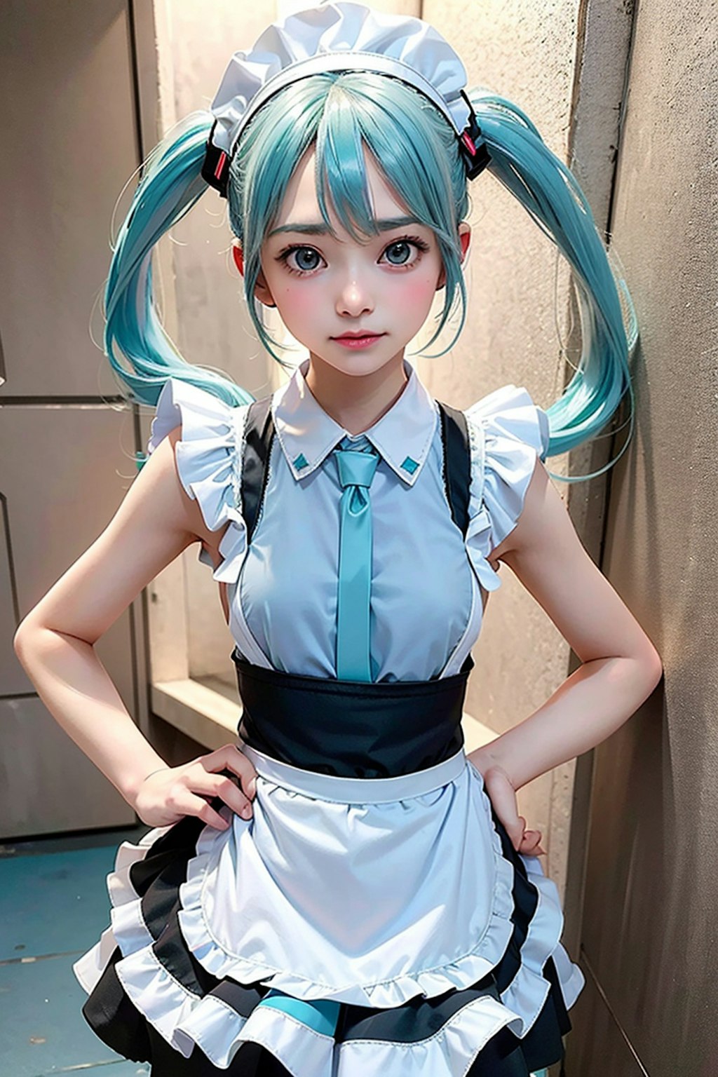 初音ミクです。011_メイド服