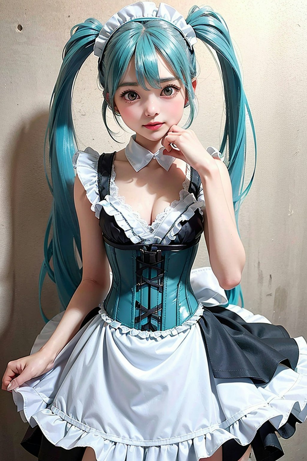 初音ミクです。011_メイド服