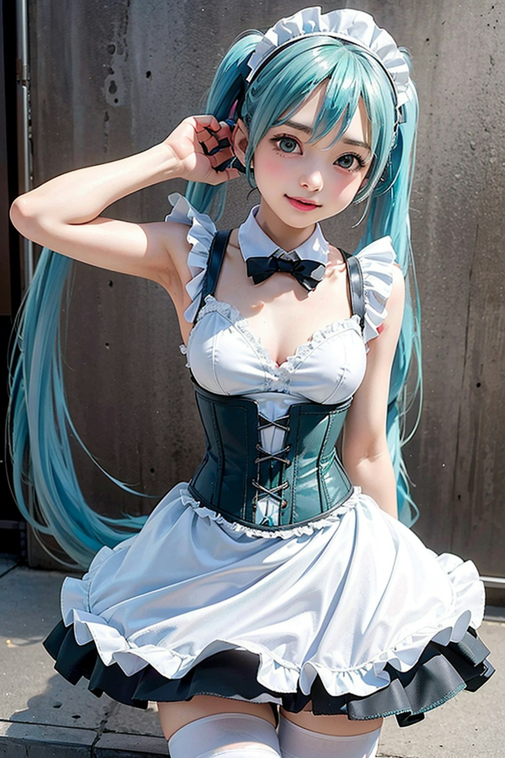 初音ミクです。011_メイド服