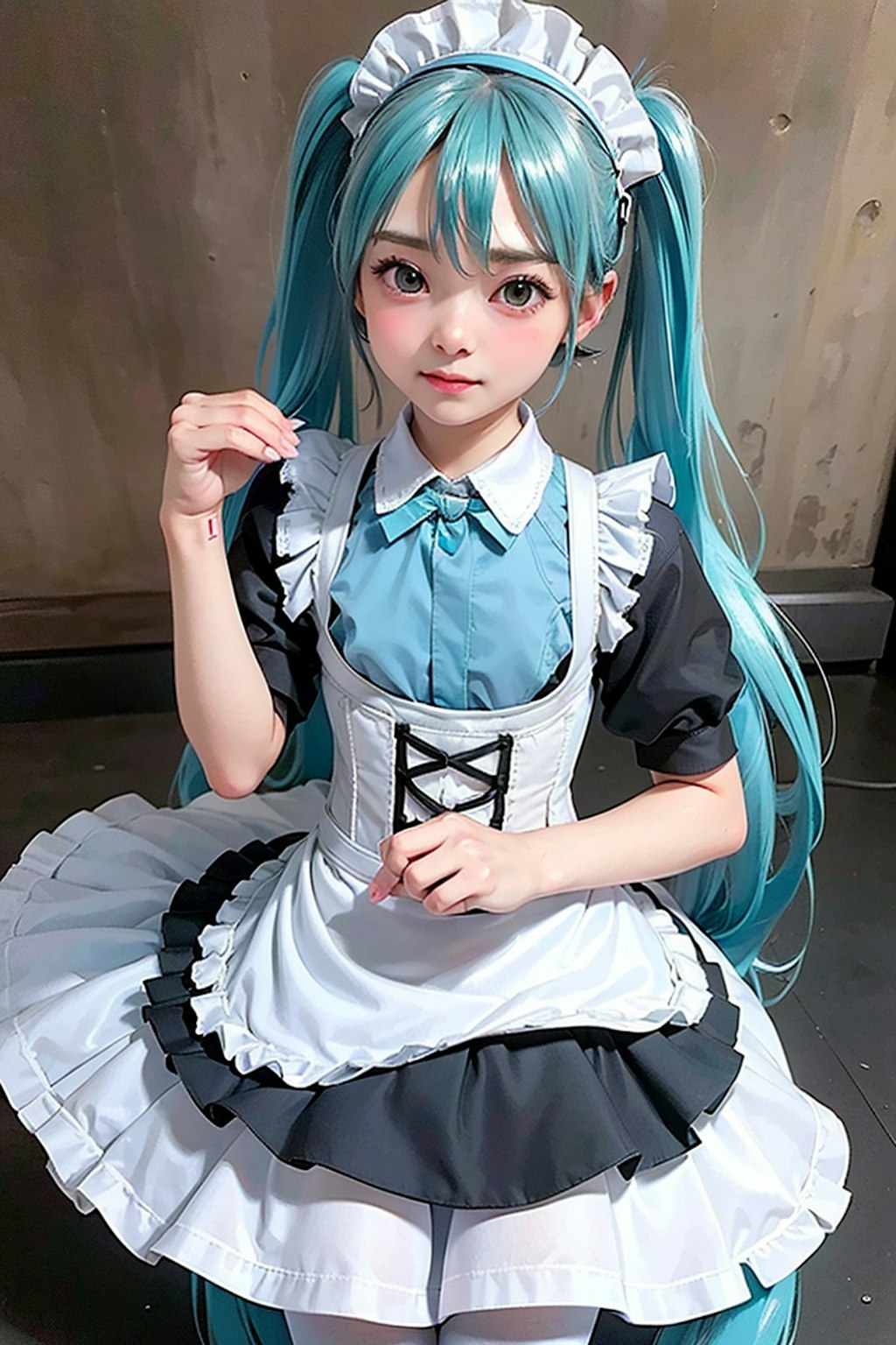 初音ミクです。011_メイド服