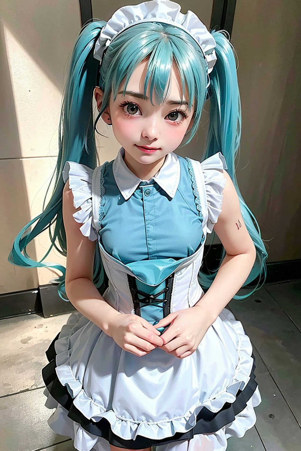 初音ミクです。011_メイド服