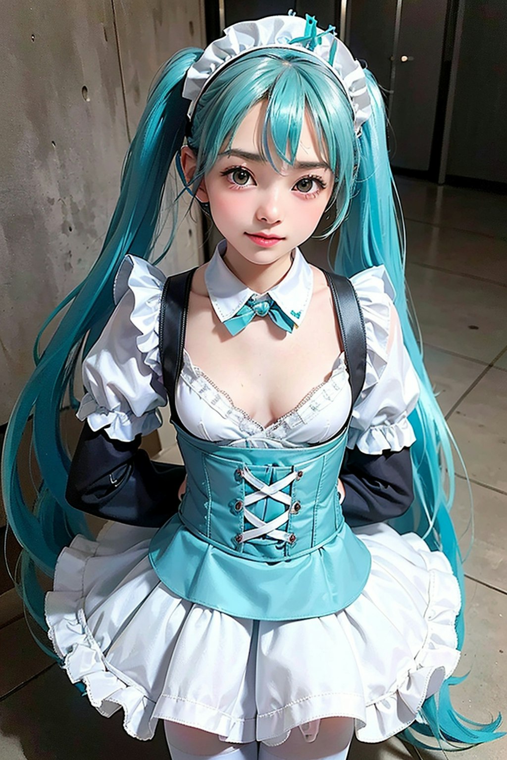 初音ミクです。011_メイド服