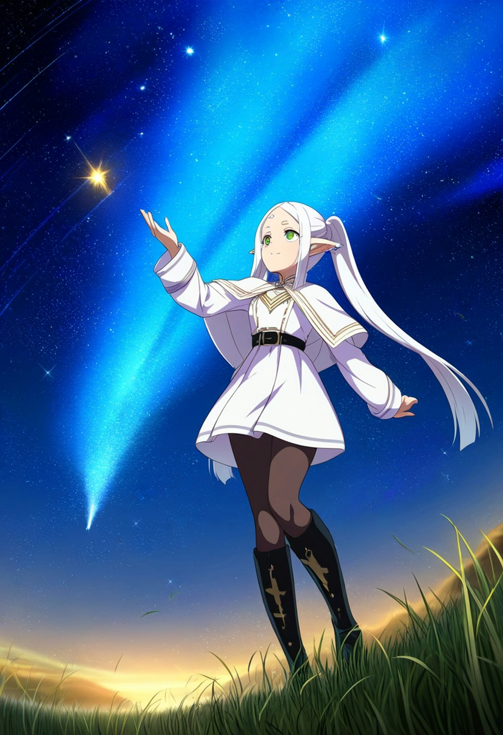 星空とエルフ