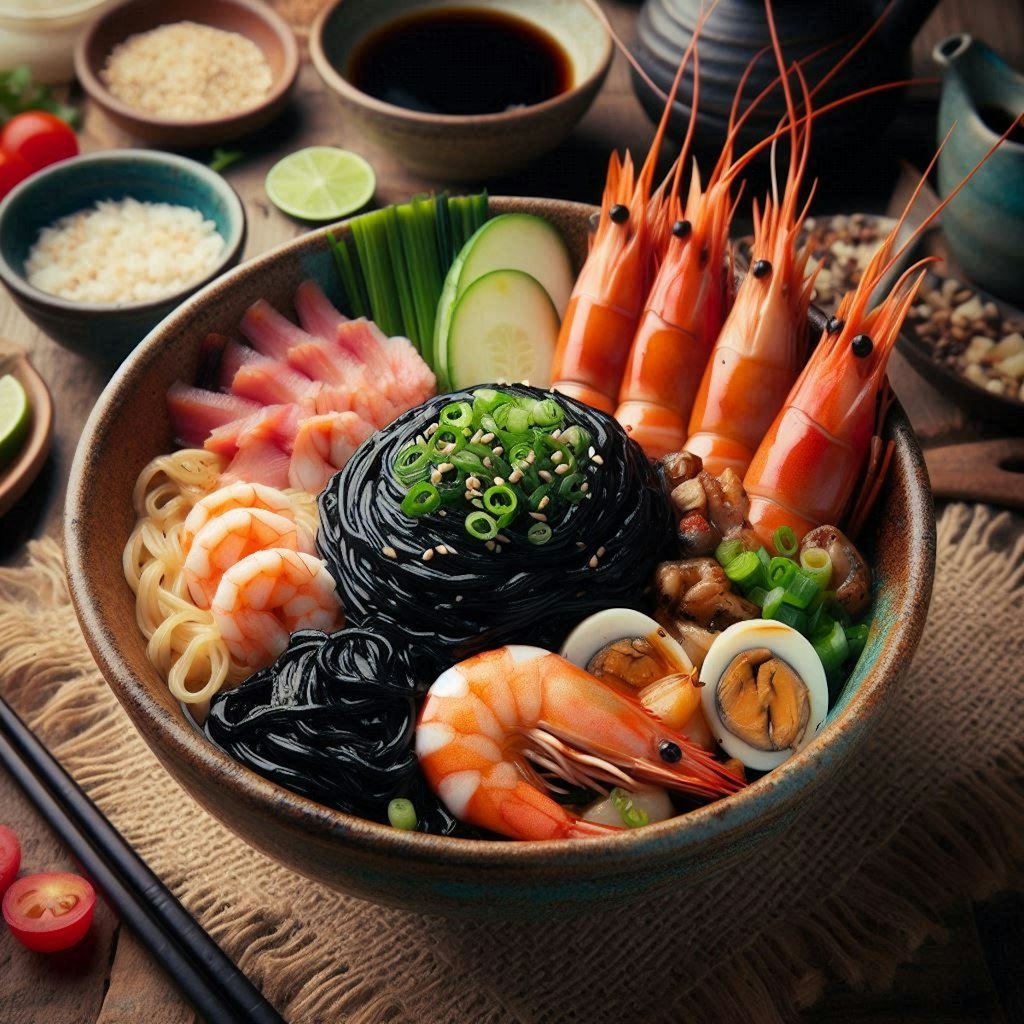 忍者飯seafood noodle