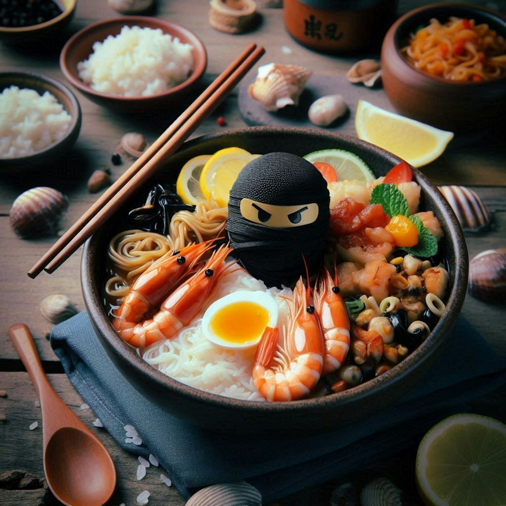 忍者飯seafood noodle