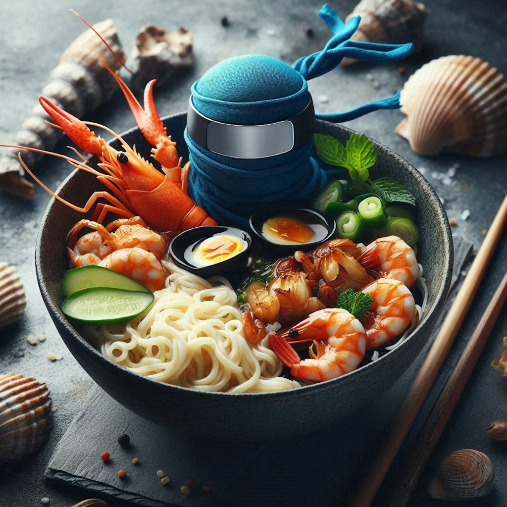 忍者飯seafood noodle