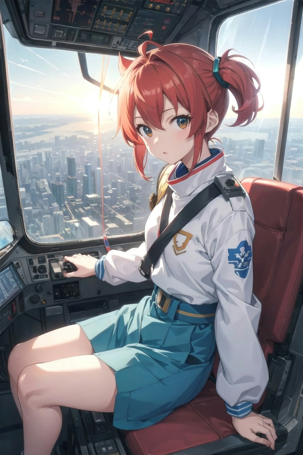 Girl piloting an airplane 10 [failure]