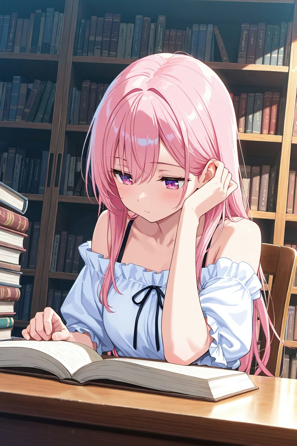 図書館でお勉強