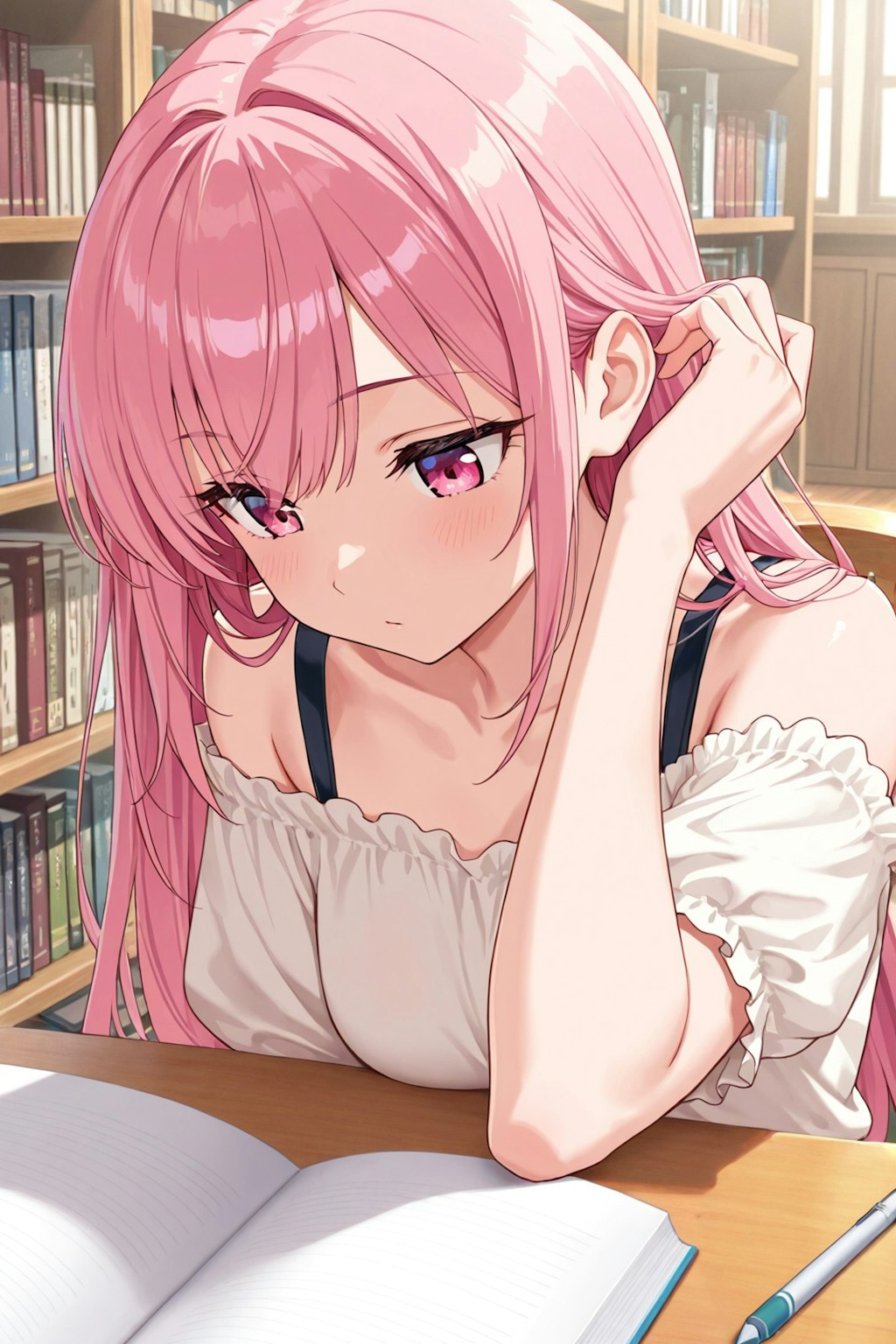 図書館でお勉強