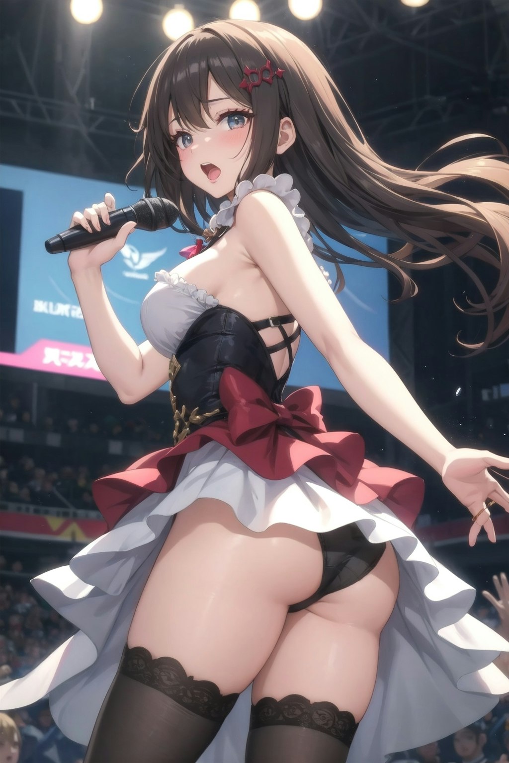 黒づくめアイドルパンチライブfrom ちち生SD系モデル♪