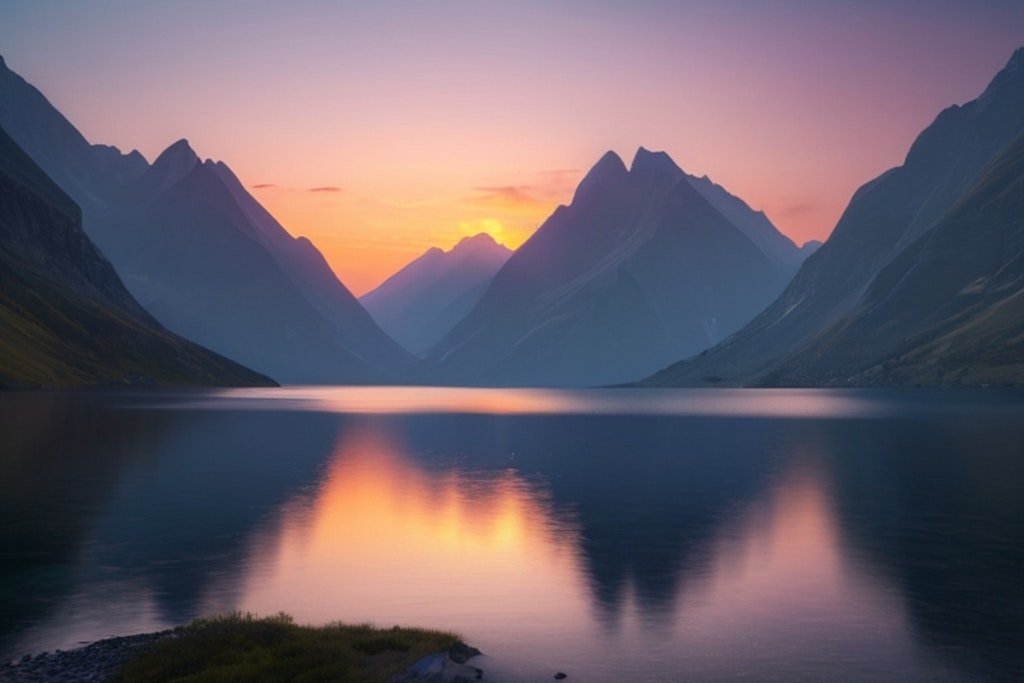 日没の風景