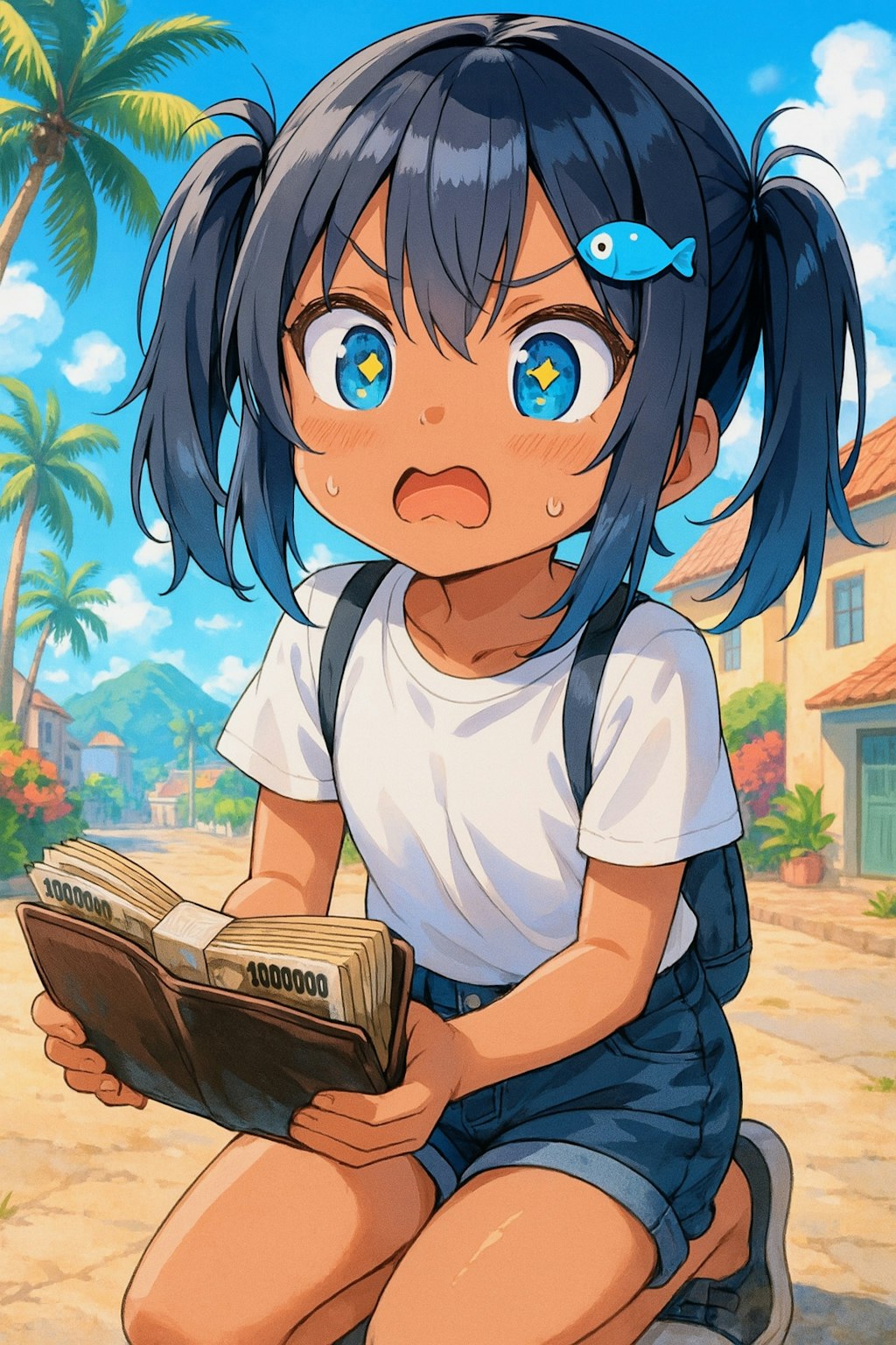 お財布を拾ったこなつちゃん
