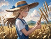 小麦農家の娘