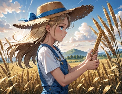 小麦農家の娘