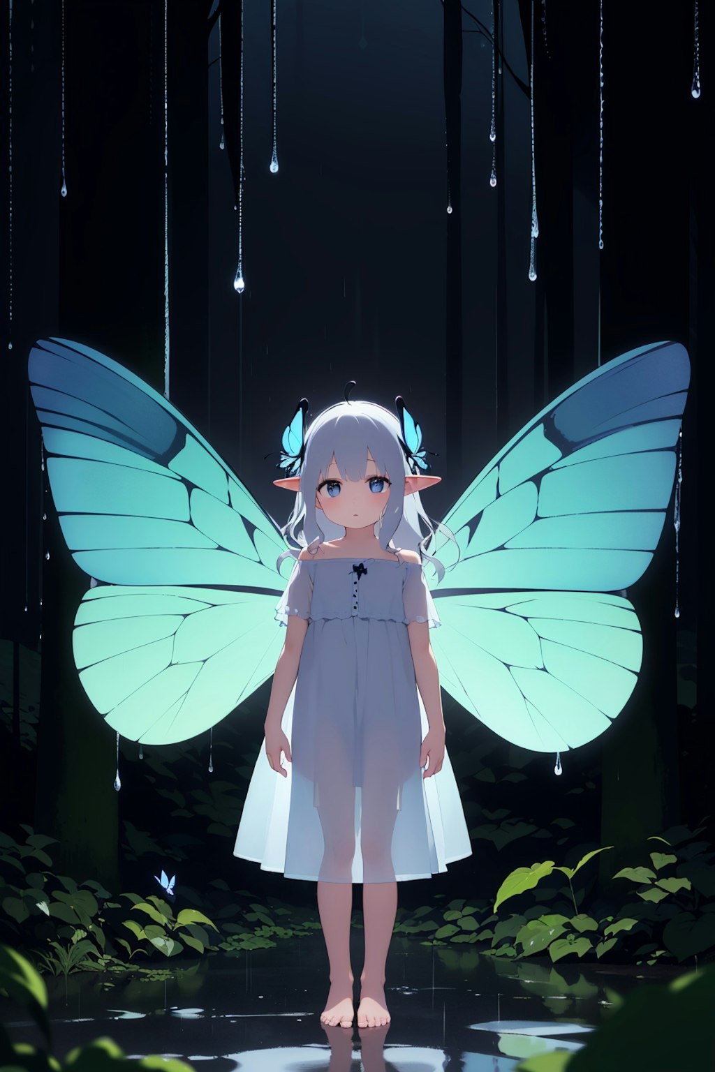 雨の森の妖精さん
