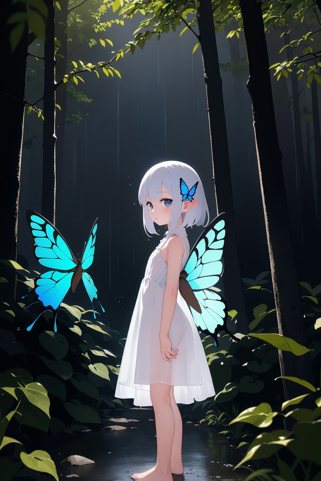 雨の森の妖精さん