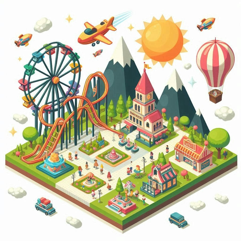 Isometric theme park