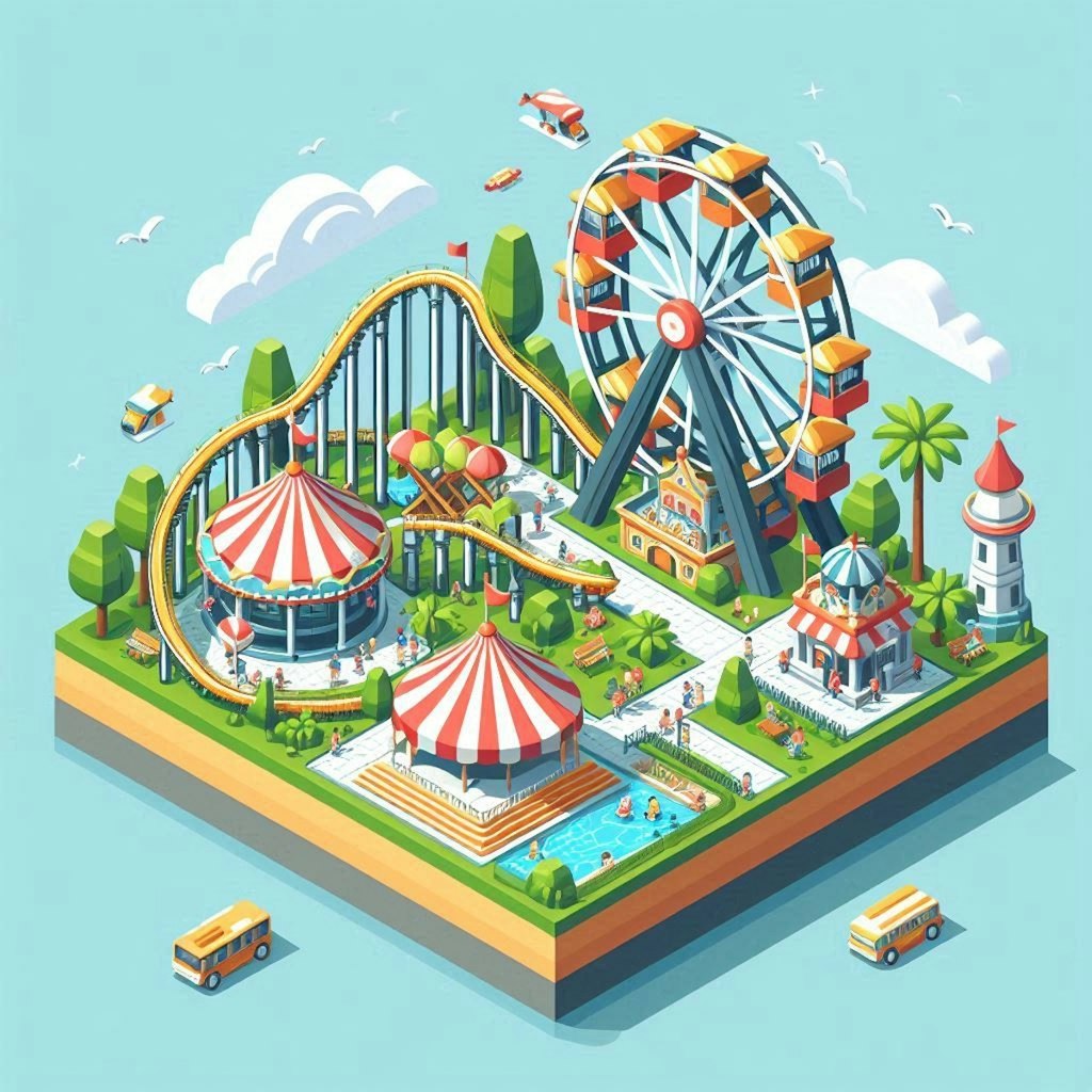 Isometric theme park